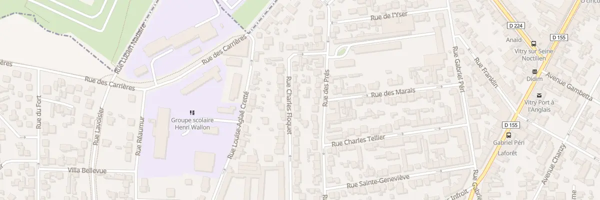 Plan du 42 Rue Charles Floquet à Vitry-sur-Seine