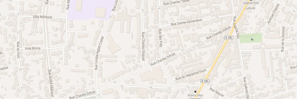 Plan du 6 Rue Charles Floquet à Vitry-sur-Seine