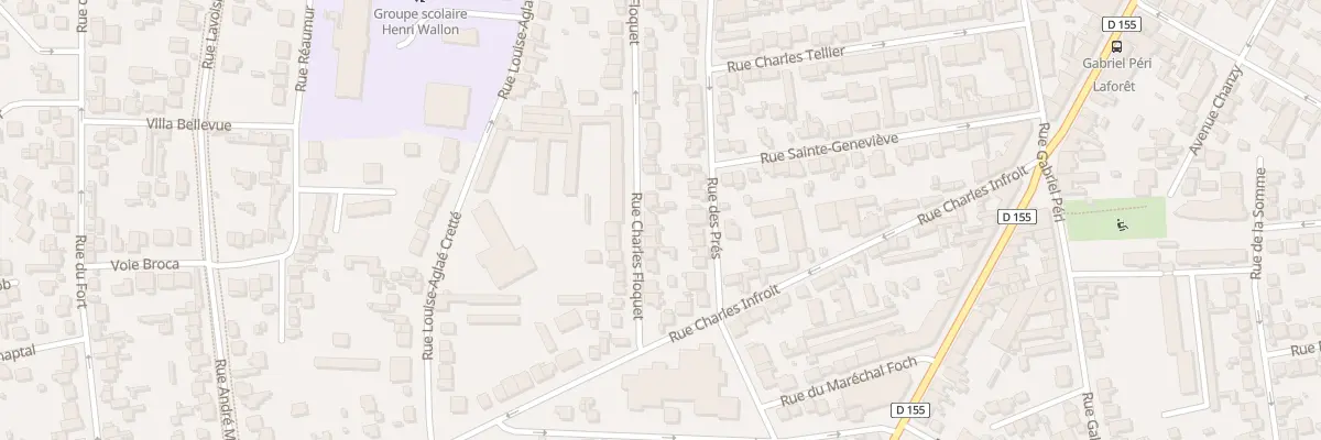 Plan du 14 Rue Charles Floquet à Vitry-sur-Seine