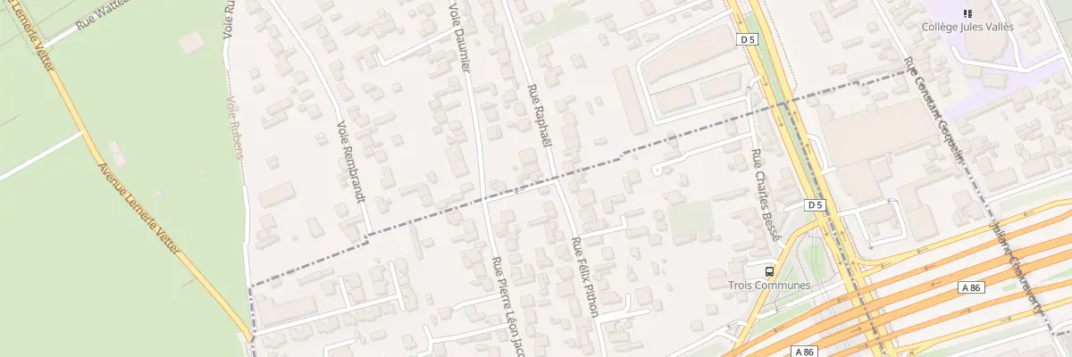 Plan du 1 Rue Raphaël à Vitry-sur-Seine