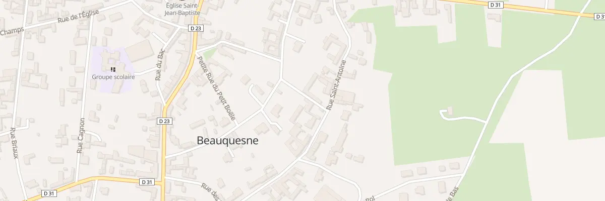 Plan du 15 Rue Saint-antoine à Beauquesne