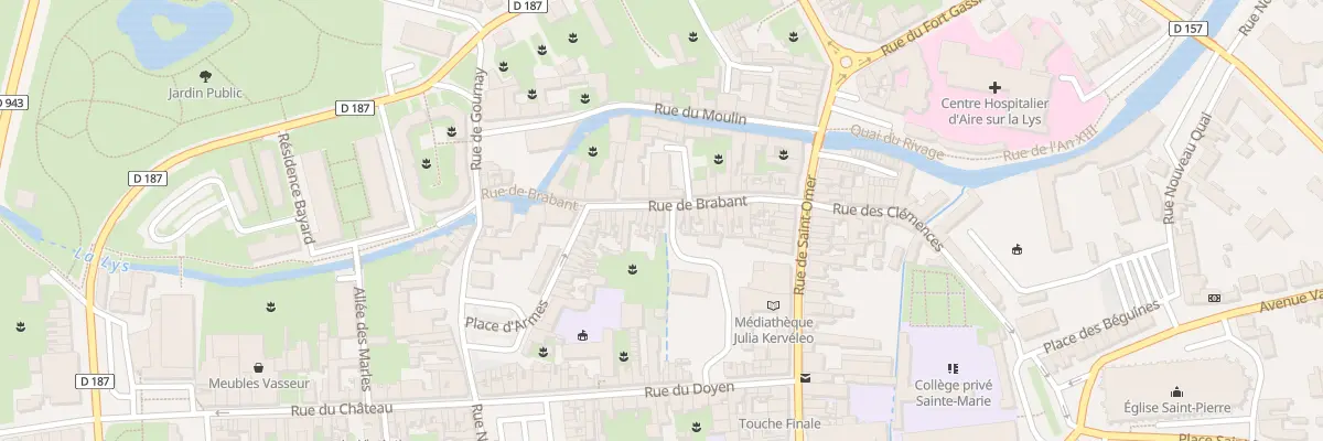 Plan du 23 Rue de Brabant à Aire-sur-la-Lys