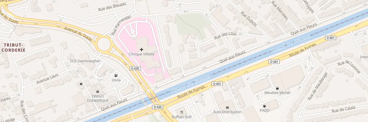 Plan du 401 Quai aux Fleurs à Dunkerque