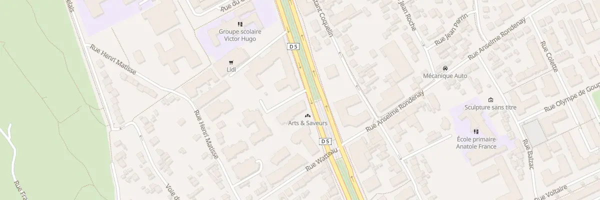 Plan du 85 Av Rouget de Lisle à Vitry-sur-Seine