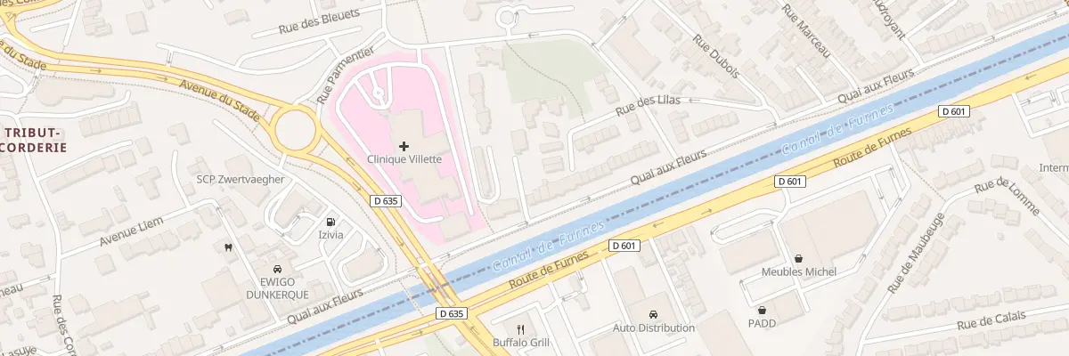 Plan du 407 Quai aux Fleurs à Dunkerque