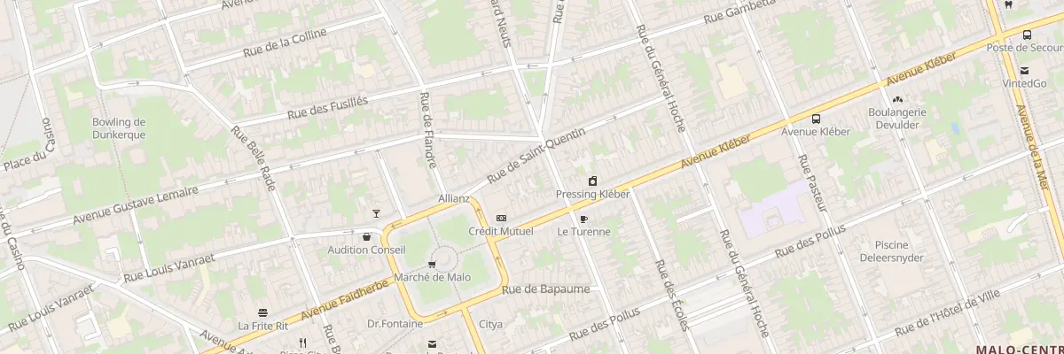 Plan du 14 Rue de Saint-Quentin à Dunkerque