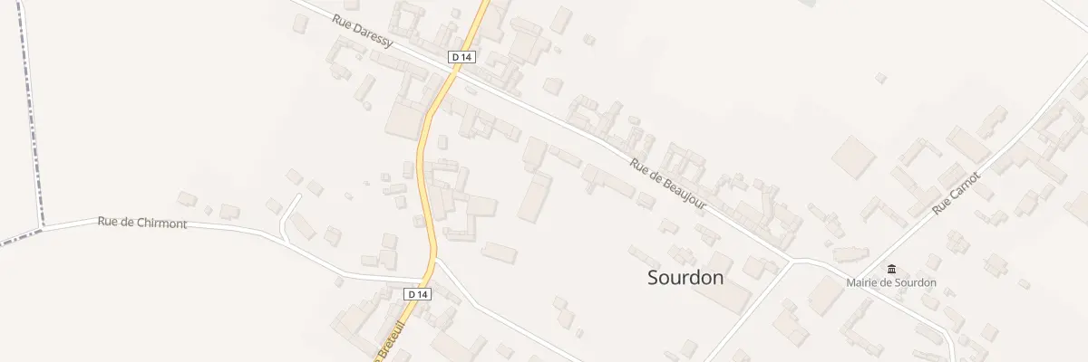 Plan du 9 Rue de Beaujour à Sourdon