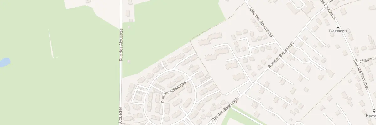 Plan du 36 Rue des Mésanges à Bourges