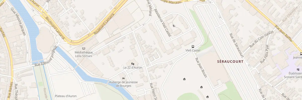 Plan du 17 Rue Henri sellier à Bourges