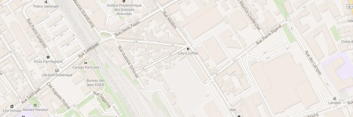 Plan du 5 Rue Gustave Simonet à Ivry-sur-Seine