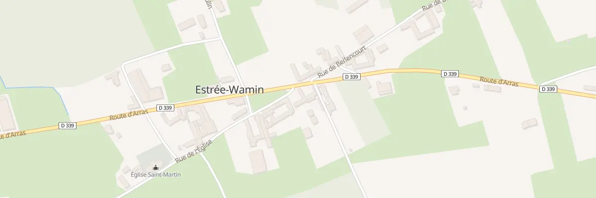 Plan du 1 Rue de l’Eglise à Estrée-Wamin