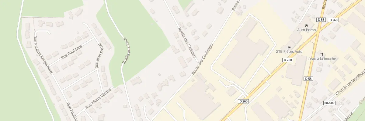 Plan du 110 Rte de Coulangis à Bourges