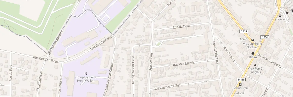 Plan du 58 Rue Charles Floquet à Vitry-sur-Seine
