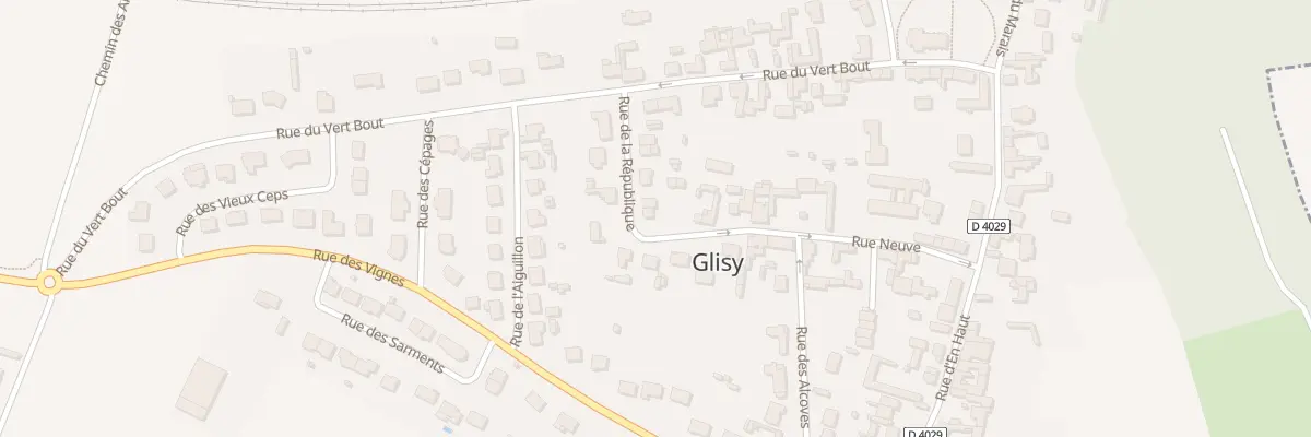 Plan du 11 Rue de la République à Glisy