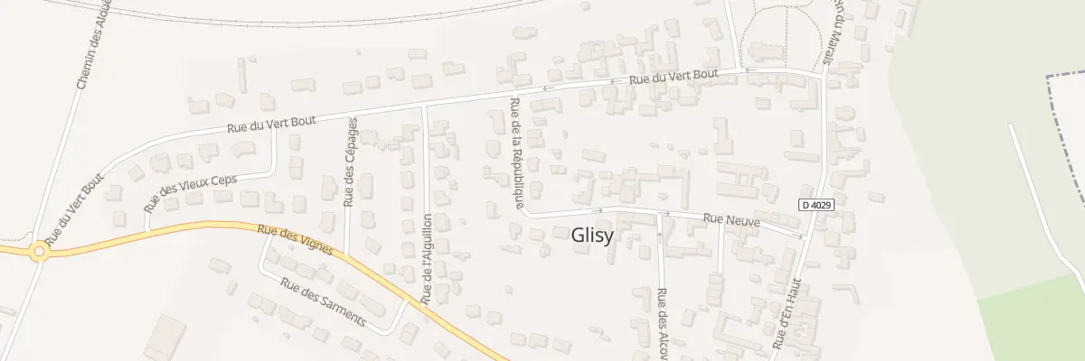 Plan du 9 Rue de la République à Glisy