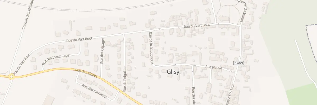 Plan du 7 Rue de la République à Glisy