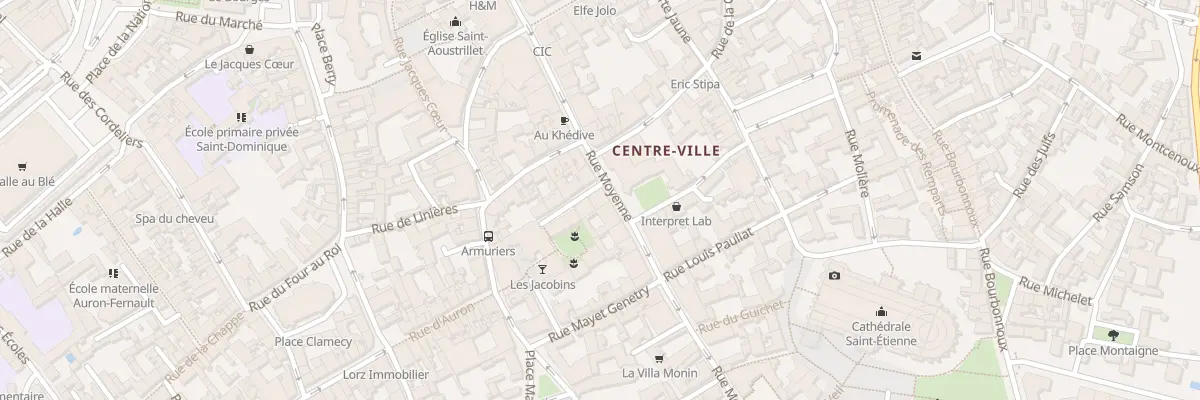 Plan du 24 Rue Moyenne à Bourges
