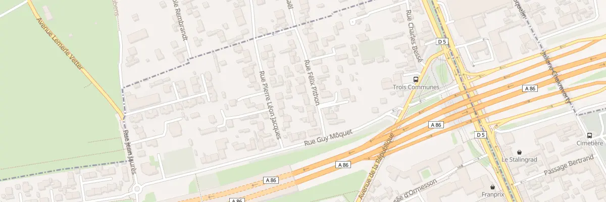 Plan du 9 Rue Félix Pithon à Thiais