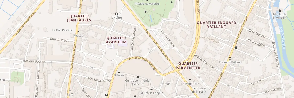 Plan du 23 Bd de la République à Bourges
