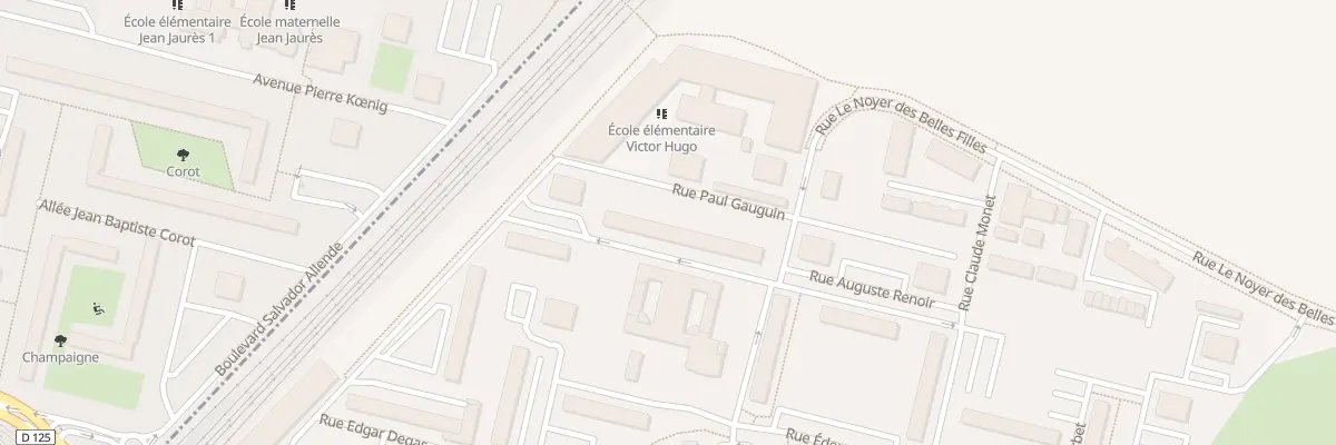 Plan du 8 Rue Auguste Renoir à Garges-lès-Gonesse