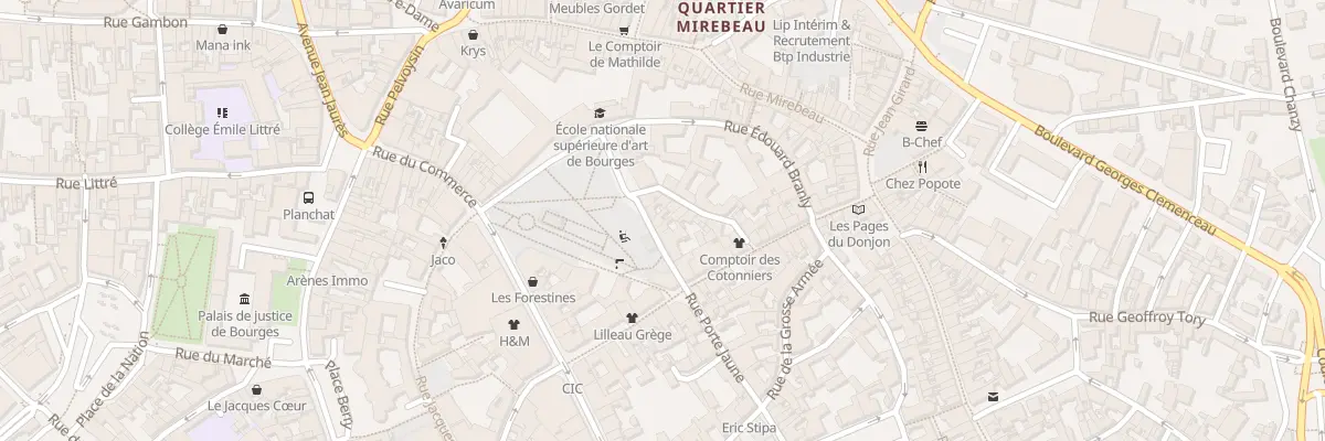 Plan du 7 Rue Michel Servet à Bourges