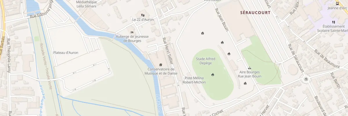 Plan du 35 Rue Henri sellier à Bourges