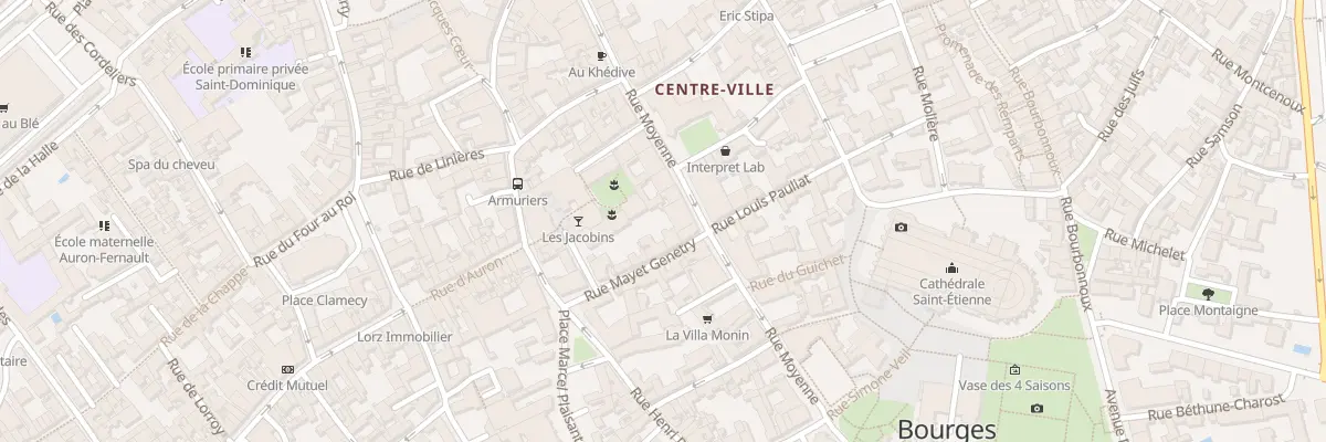 Plan du 15 Rue Mayet Génétry à Bourges