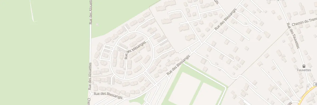 Plan du 24 Rue des Mésanges à Bourges