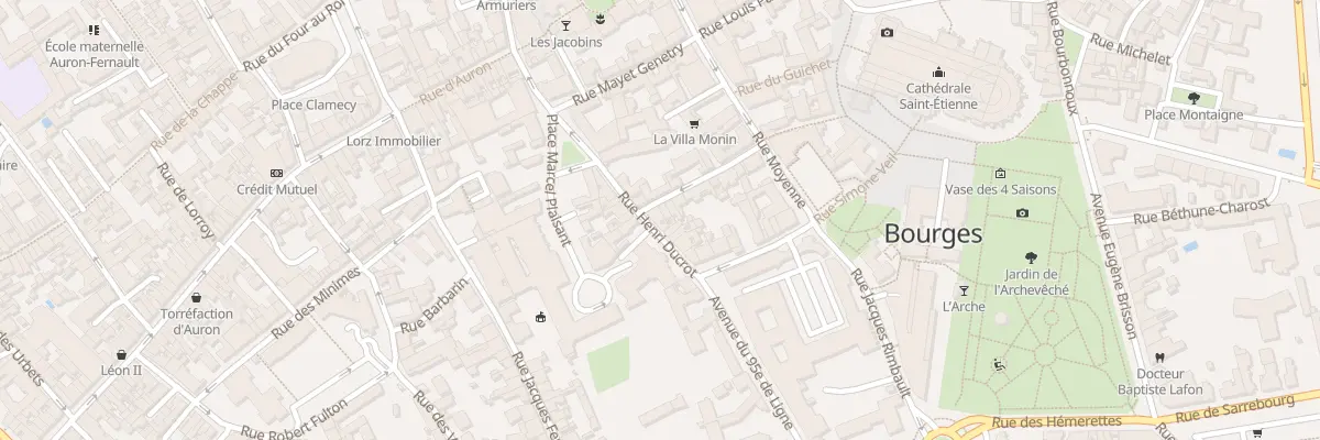 Plan du 3 Rue Henri Ducrot à Bourges