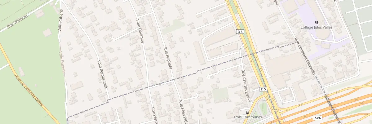Plan du 8 Rue Raphaël à Vitry-sur-Seine