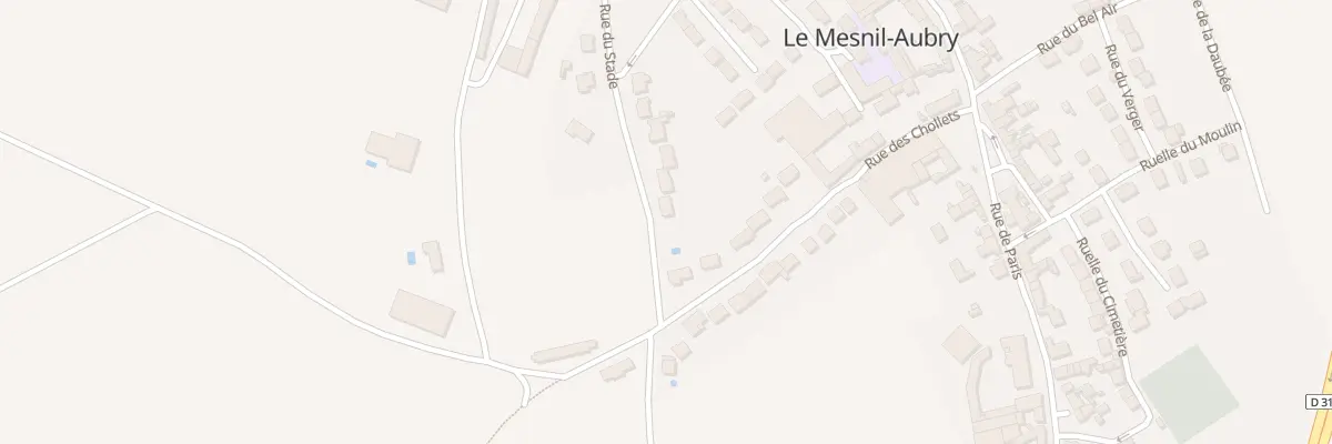 Plan du 2 Rue du Stade au Mesnil-Aubry