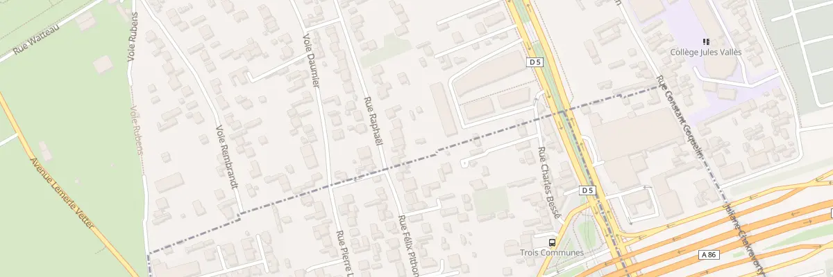 Plan du 6 Rue Raphaël à Vitry-sur-Seine