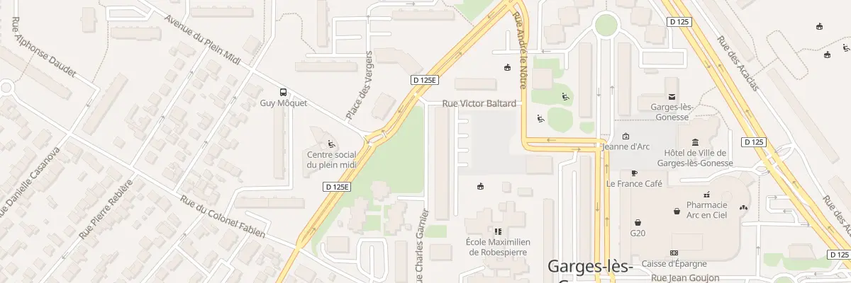 Plan du 3 Rue Charles Garnier à Garges-lès-Gonesse