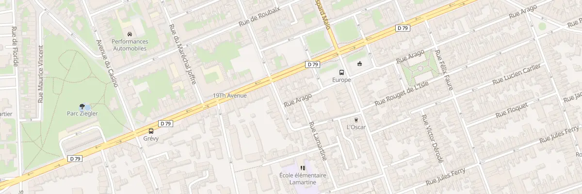Plan du 13 Rue Arago à Dunkerque