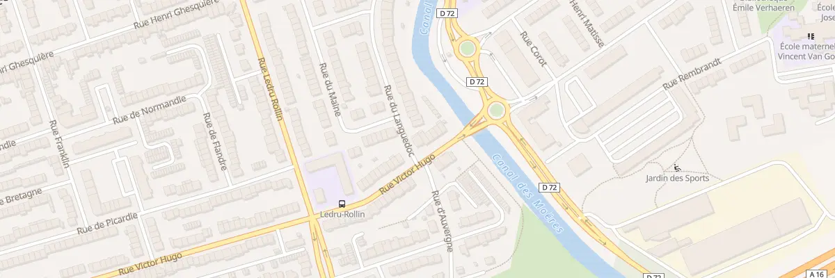Plan du 221 Rue Victor Hugo à Coudekerque-Branche