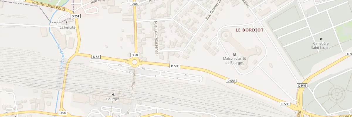 Plan du 33 Rue Gaston Wimbée à Bourges