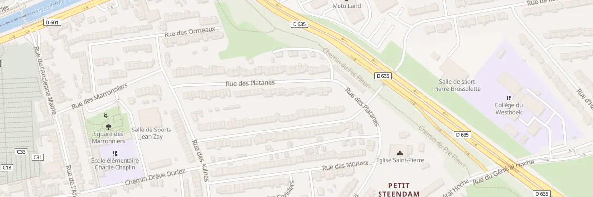 Plan du 28 Rue des Platanes à Coudekerque-Branche