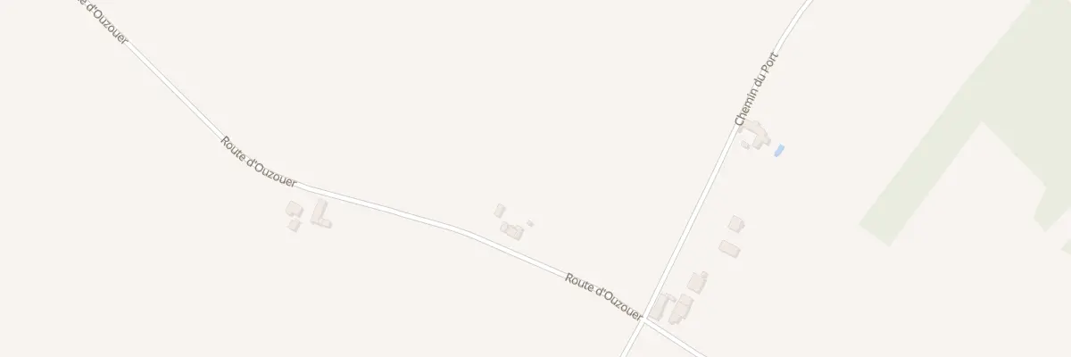 Plan du 9 Rte d’Ouzouer à Bonnée