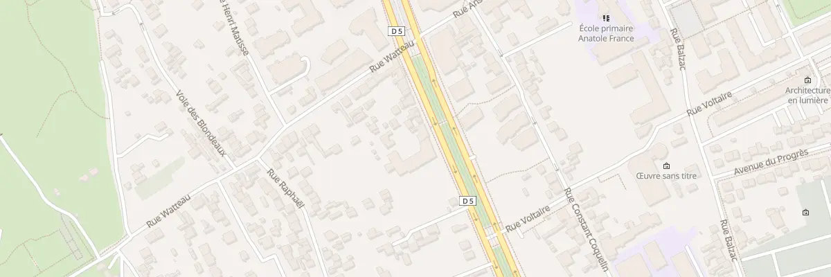 Plan du 61 Av Rouget de Lisle à Vitry-sur-Seine