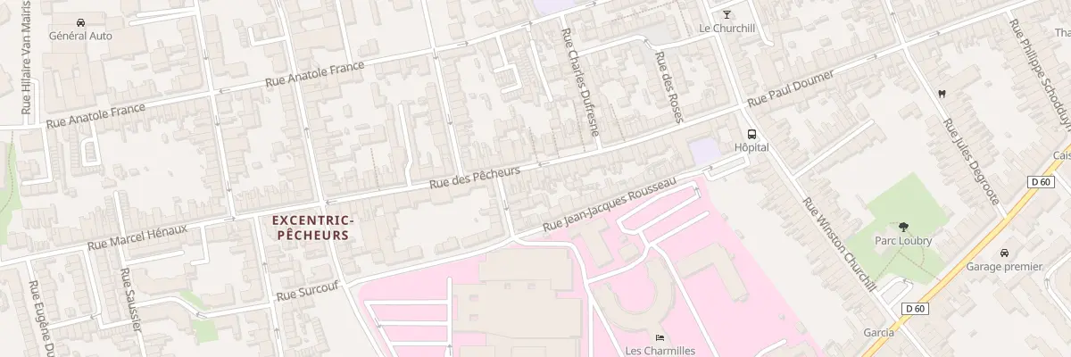 Plan du 36 Rue des Pêcheurs à Dunkerque