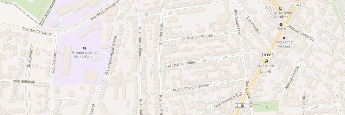 Plan du 36 Rue Charles Tellier à Vitry-sur-Seine