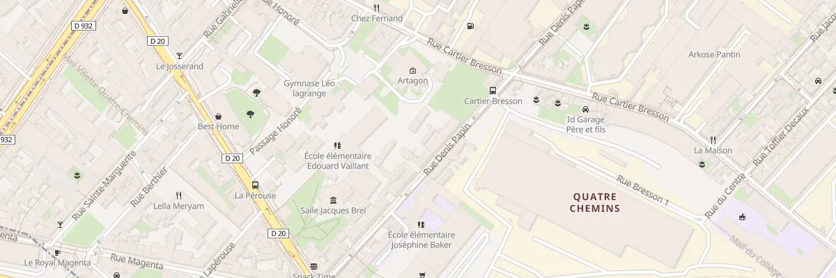Plan du 31 Rue Denis Papin à Pantin