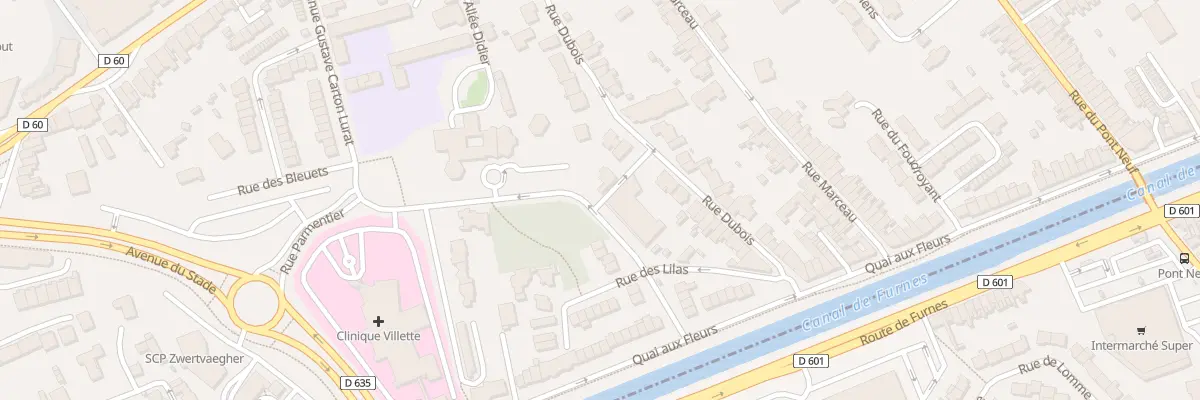 Plan du 58 Rue Napoléon Dubois à Dunkerque