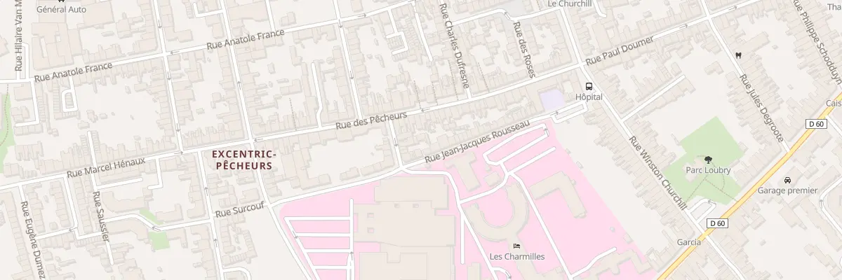 Plan du 49 Rue Jean-Jacques Rousseau à Dunkerque