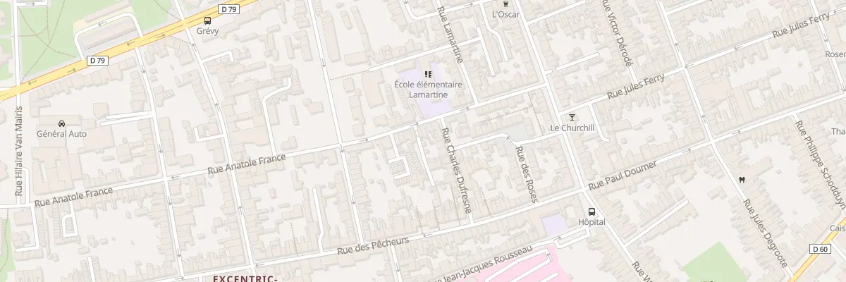Plan du 422 Rue Anatole France à Dunkerque