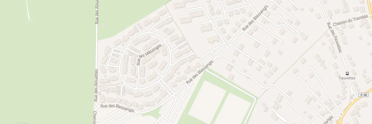 Plan du 12 Rue des Mésanges à Bourges