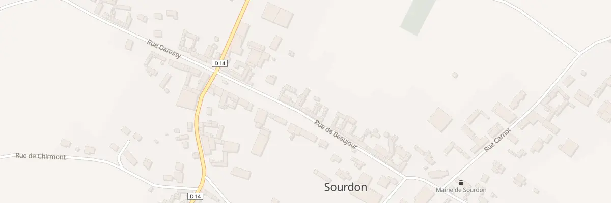 Plan du 18 Rue de Beaujour à Sourdon
