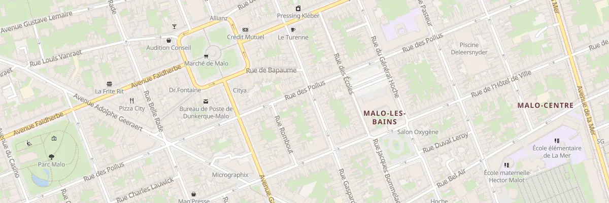Plan du 98 Rue des Poilus à Dunkerque