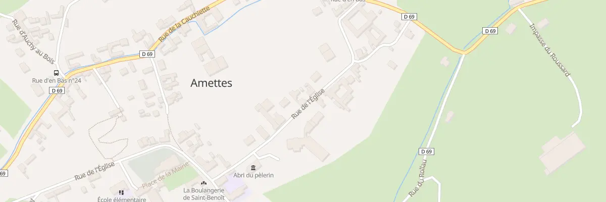 Plan du 9 Rue de l’Eglise à Amettes