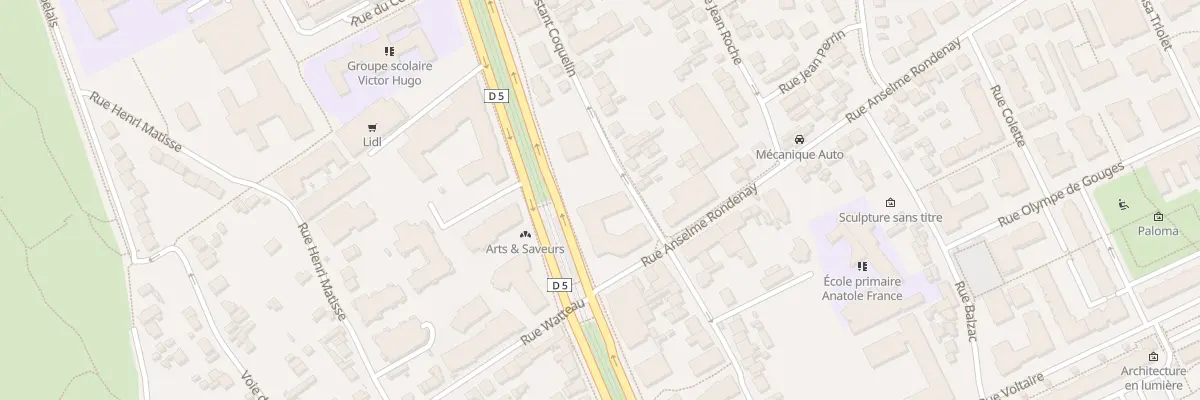 Plan du 94 Av Rouget de Lisle à Vitry-sur-Seine